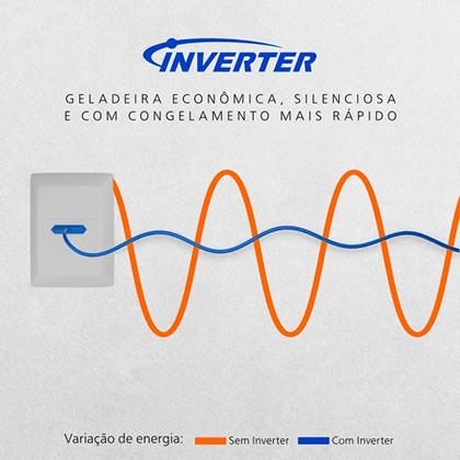 Geladeira mais econômica, silenciosa e com congelamento mais rápido com Inverter