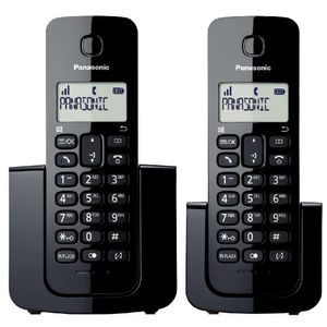 Telefone Sem Fio Panasonic Combo (2 Telefones) Preto KX-TGB112LBB