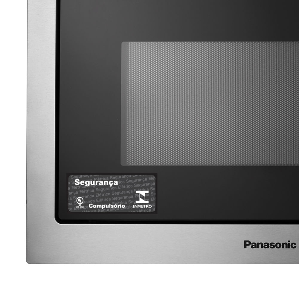 Forno Microondas Panasonic GT68HS Inox, 30L, 127V, Com Gril, Design Premium  Com Puxador Cromado , Função Mudo, Auto Reaquecimento e Auto - Fujioka  Distribuidor