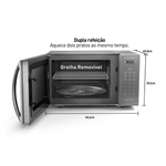 Micro-ondas-Panasonic-27l-800W-Prata-ST55LMRU