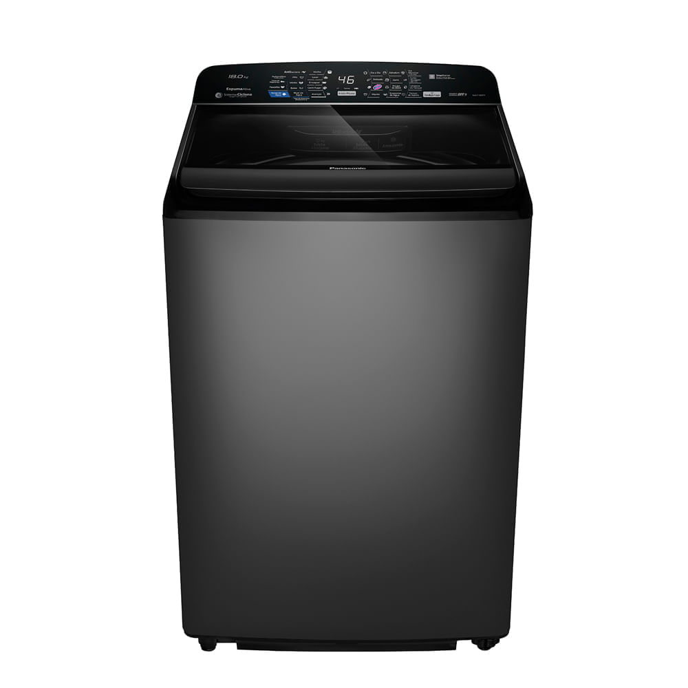 Máquina De Lavar Panasonic Antibacteria AG 18kg Titânio - NA-F180P7T Menor preço em Máquina De Lavar Panasonic Antibacteria AG 18kg Titânio - NA-F180P7T