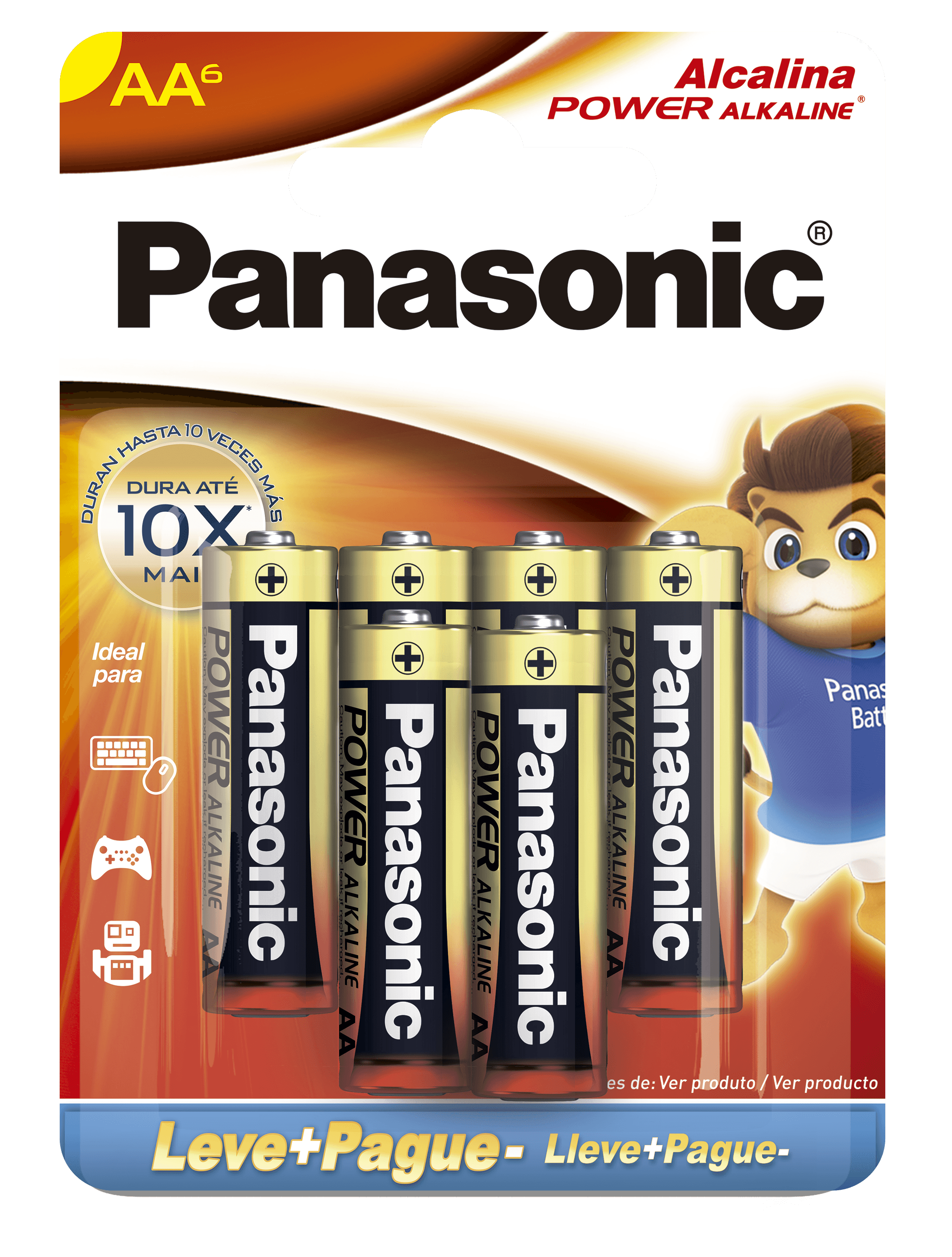 Pilha Alcalina AA - LR6XAB/6B - LR6XAB/L6P5192 - Loja Online Panasonic