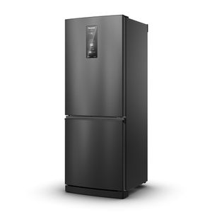 Geladeira Panasonic BB64 Cor Black Inox Look Inverse Frost Free 460L Inverter A+++ - NR-BB64PV1B