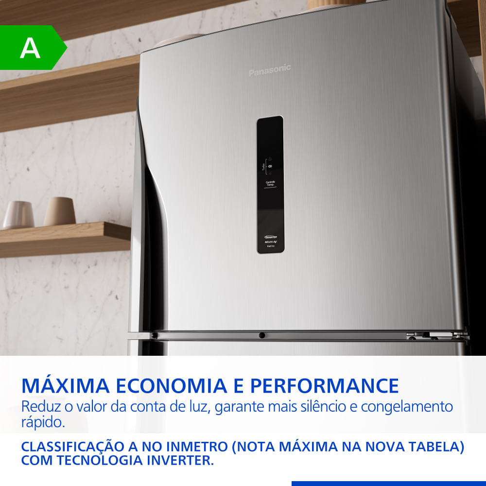 パナソニック
充電式掃除機 Geladeira Panasonic 391L Frost Free Inverter A NR-BT44PV3X - Loja