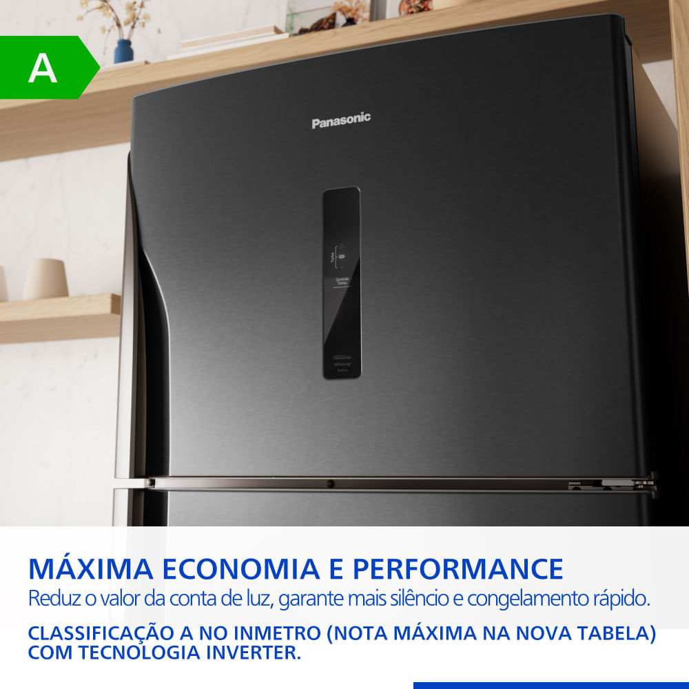 Geladeira Panasonic 446L Frost Free Inverter A NR-BT58PV3B - Loja