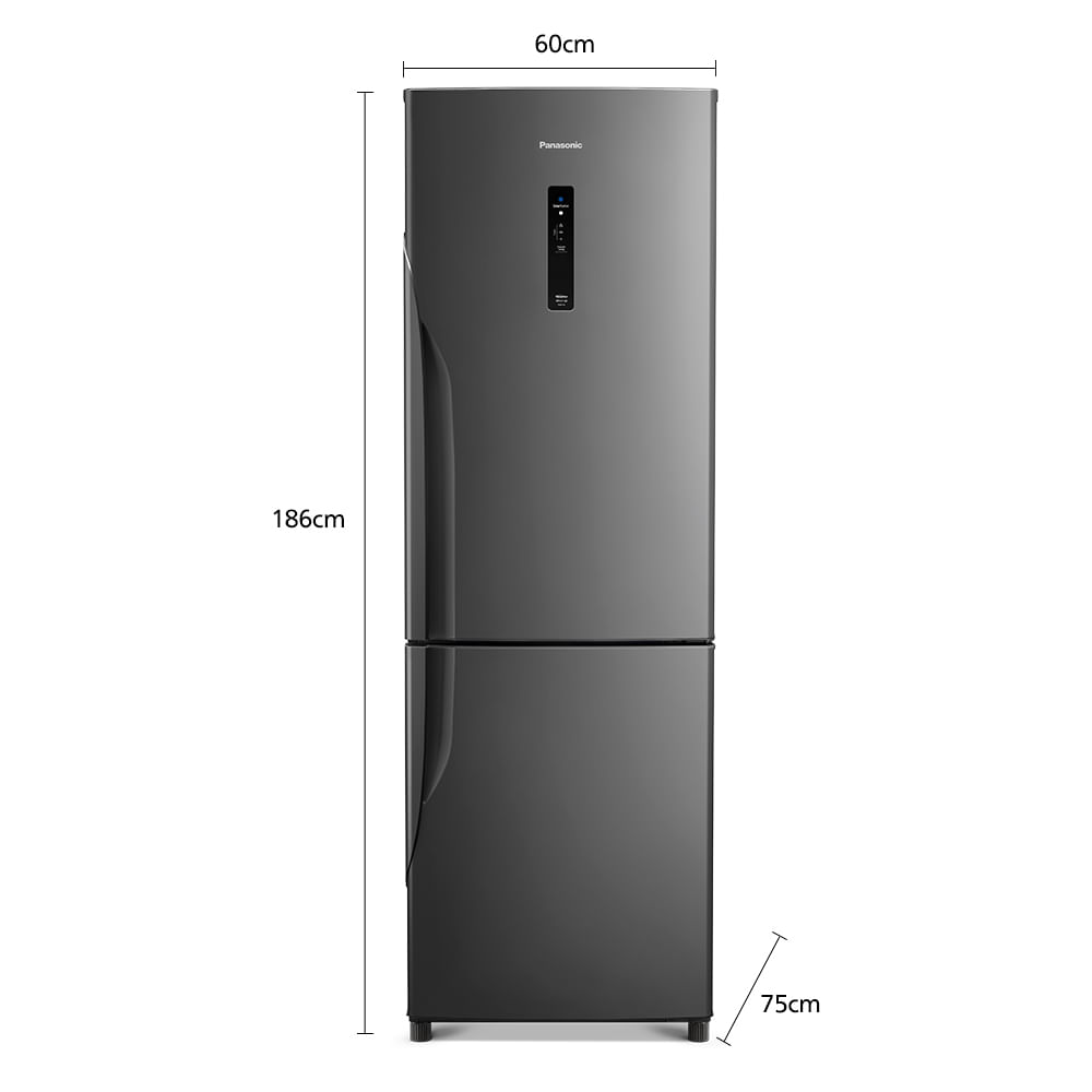 Geladeira Intuitive+ Panasonic BB41 Frost Free Inverter 407L   Titânio - NR-BB41PV2T