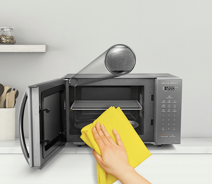 Limpeza fácil com o Revestimento Antiaderente