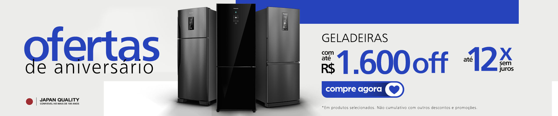 Geladeiras na promoção
